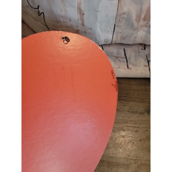 Red wooden glitter heart Valentine's sign decor - Picture 6 of 6